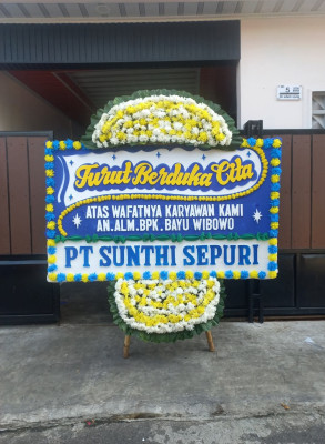 Papan Bunga Duka di Margaasih