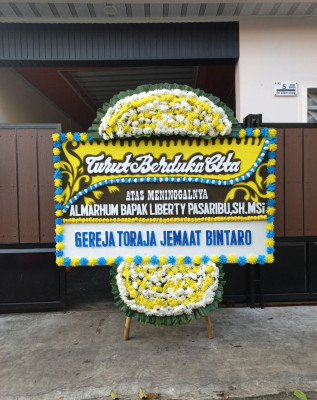 Papan Bunga Duka di Margaasih